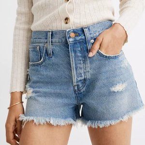 Madewell Relaxed Denim Shorts in Foxglen Wash